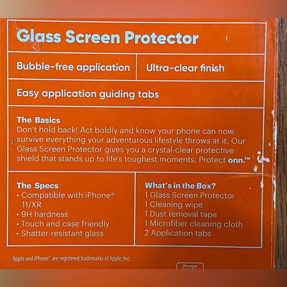 Glass Screen Protector For I-Phone 11/XR New In Box - Picture 3 of 4